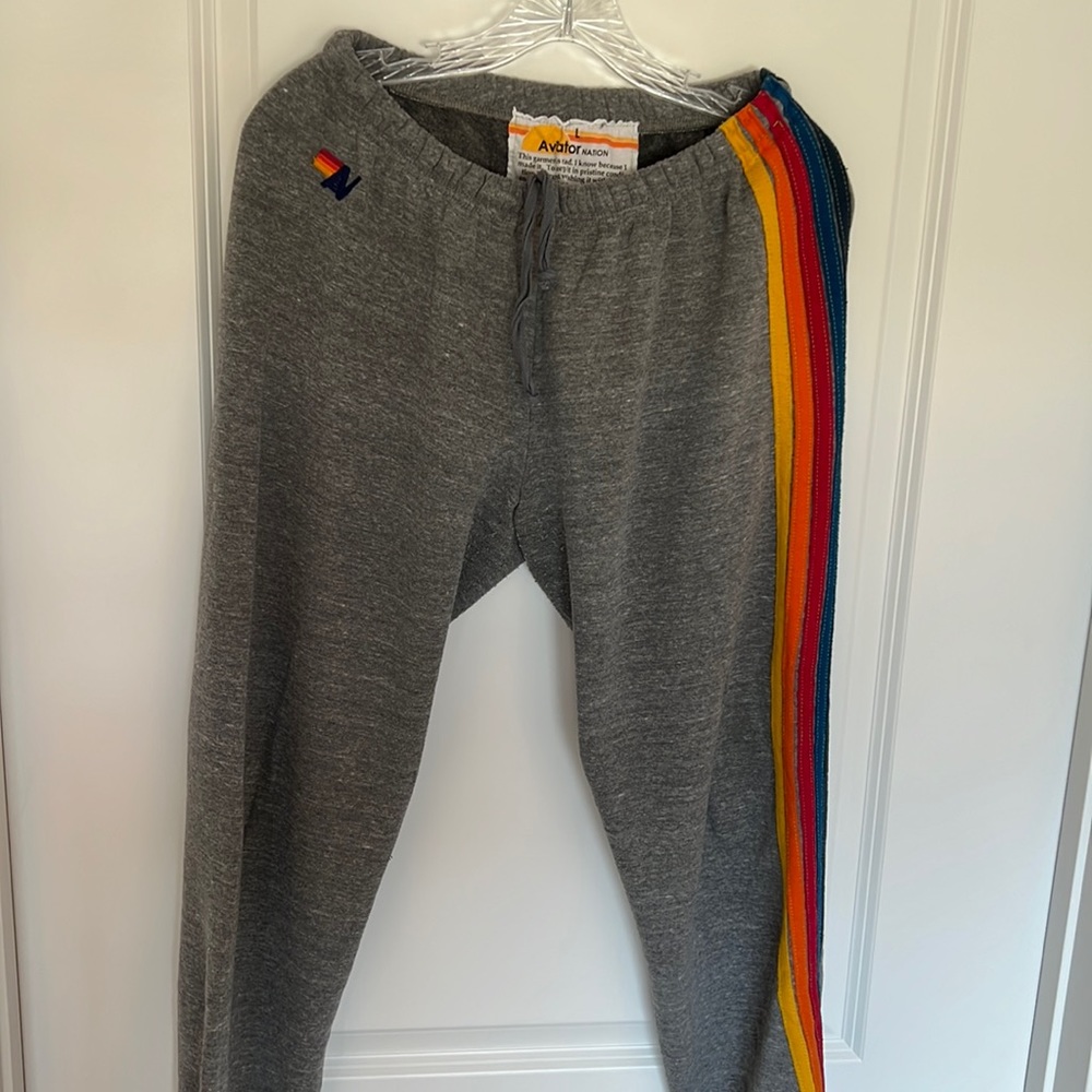 Aviator Nation Dark Gray Jogger - L
